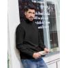 imageCOOFANDY Mens Quarter Zip Pullover Sweatshirts Lightweight Long Sleeve Mock Neck Sweater PoloBlack