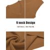 imageCOOFANDY Mens Sweater Vest V Neck Sleeveless Sweater Slim Fit Casual Knitted Pullover SweaterBrown