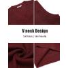 imageCOOFANDY Mens Sweater Vest V Neck Sleeveless Sweater Slim Fit Casual Knitted Pullover SweaterDeep Red