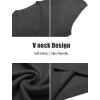 imageCOOFANDY Mens Sweater Vest V Neck Sleeveless Sweater Slim Fit Casual Knitted Pullover SweaterGrey
