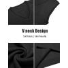 imageCOOFANDY Mens Sweater Vest V Neck Sleeveless Sweater Slim Fit Casual Knitted Pullover SweaterGrey and Black Stripe