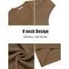 imageCOOFANDY Mens Sweater Vest V Neck Sleeveless Sweater Slim Fit Casual Knitted Pullover SweaterKhaki