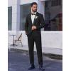 imageCOOFANDY Mens Tuxedo Suit Set Slim Fit 2 Piece Dress Suit Shawl Lapel Tuxedo Jacket Pants for Wedding Dinner Prom PartyBlack