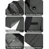 imageCOOFANDY Mens Tuxedo Suit Set Slim Fit 2 Piece Dress Suit Shawl Lapel Tuxedo Jacket Pants for Wedding Dinner Prom PartyDark Grey