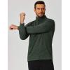 imageCOOFANDY Mens Quarter Zip Shirts Workout Fleece Lined Lightweight Long Sleeve Pullover SweatshirtsArmy Green