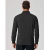 imageCOOFANDY Mens Quarter Zip Shirts Workout Fleece Lined Lightweight Long Sleeve Pullover SweatshirtsBlack