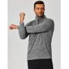 imageCOOFANDY Mens Quarter Zip Shirts Workout Fleece Lined Lightweight Long Sleeve Pullover SweatshirtsDark Grey
