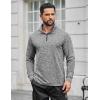 imageCOOFANDY Mens Quarter Zip Shirts Workout Fleece Lined Lightweight Long Sleeve Pullover SweatshirtsDark Grey