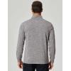 imageCOOFANDY Mens Quarter Zip Shirts Workout Fleece Lined Lightweight Long Sleeve Pullover SweatshirtsLight Grey
