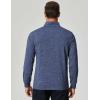 imageCOOFANDY Mens Quarter Zip Shirts Workout Fleece Lined Lightweight Long Sleeve Pullover SweatshirtsNavy Blue