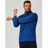 imageCOOFANDY Mens Quarter Zip Shirts Workout Fleece Lined Lightweight Long Sleeve Pullover SweatshirtsSky Blue