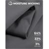 imageCOOFANDY Mens Tech Dress Shirts Long Sleeve Poplin Formal Shirt Casual Button Down ShirtsDark Grey