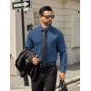 imageCOOFANDY Mens Tech Dress Shirts Long Sleeve Poplin Formal Shirt Casual Button Down ShirtsGrayish Blue