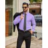 imageCOOFANDY Mens Tech Dress Shirts Long Sleeve Poplin Formal Shirt Casual Button Down ShirtsLavender