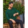 imageCOOFANDY Mens Waffle Henley Shirts Long Sleeve Casual TShirt Basic Lightweight Pullover TeesGreen