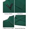 imageCOOFANDY Mens Waffle Henley Shirts Long Sleeve Casual TShirt Basic Lightweight Pullover TeesGreen