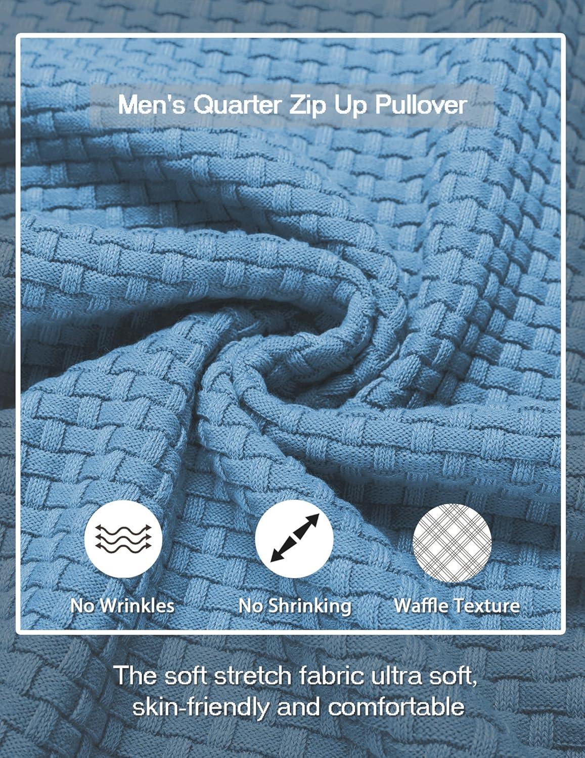 imageCOOFANDY Men Dress Crewneck Sweater Pullover Knit Long Sleeve Casual Slim Fit SweaterLight Blue