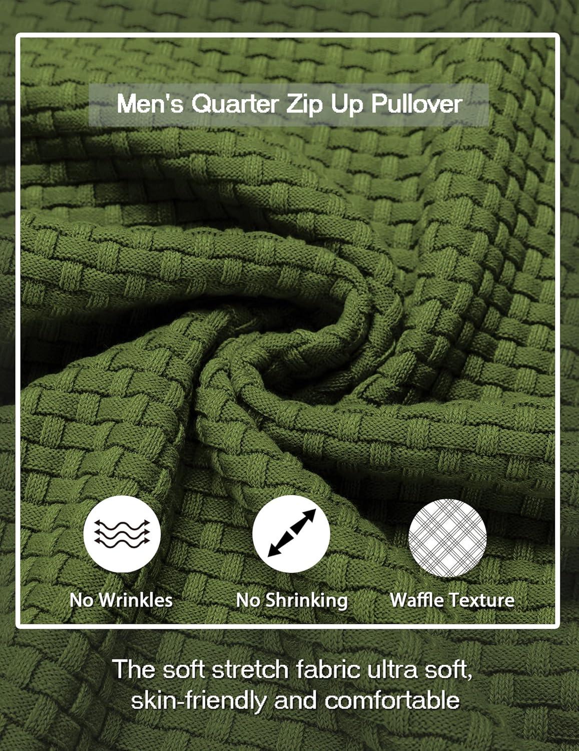 imageCOOFANDY Men Dress Crewneck Sweater Pullover Knit Long Sleeve Casual Slim Fit SweaterSeaweed Green