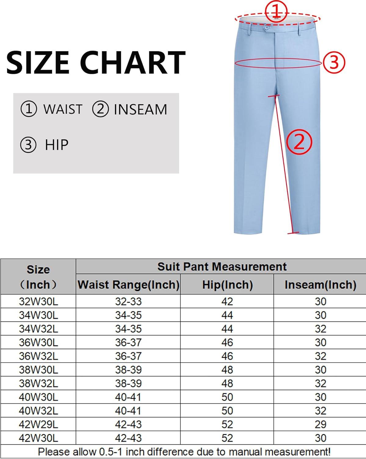 imageCOOFANDY Mens Classic Fit Dress Pants Flat Front Straight Casual Pant Expandable Waist Suit PantLight Blue