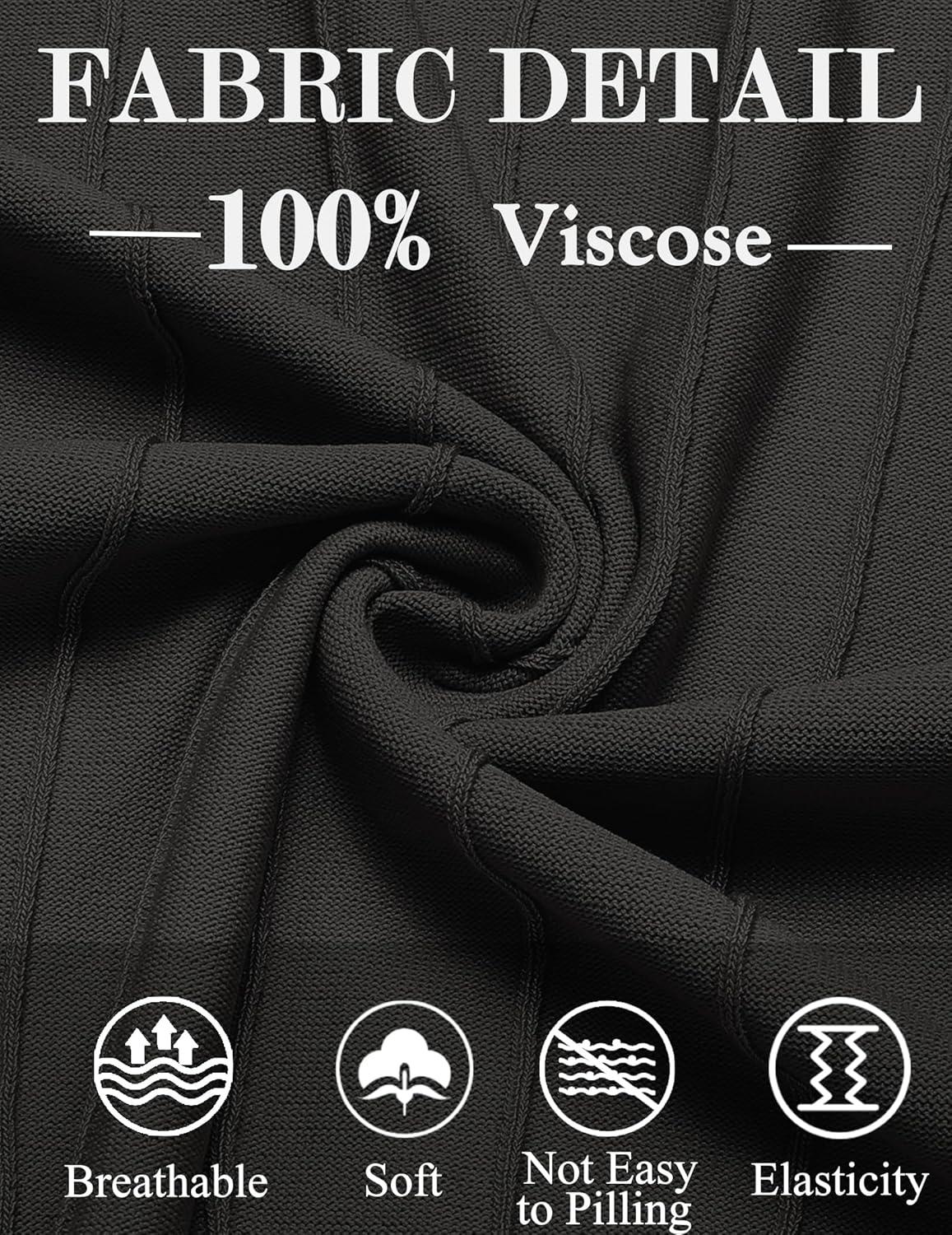 imageCOOFANDY Mens Crew Neck Sweater Long Sleeve Ribbed Knit Dress Sweaters Casual Slim Fit PulloverBlack
