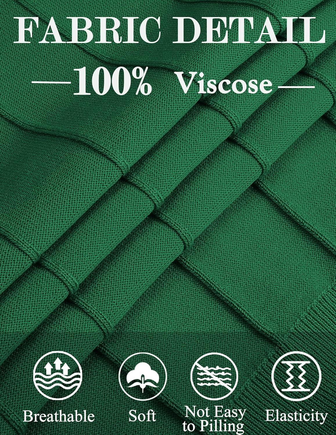 imageCOOFANDY Mens Crew Neck Sweater Long Sleeve Ribbed Knit Dress Sweaters Casual Slim Fit PulloverGreen