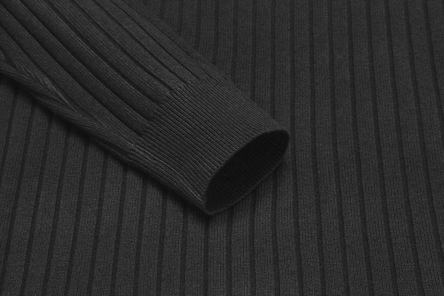 imageCOOFANDY Mens Crewneck Pullover Sweaters Business Casual Long Sleeve Slim Fit Sweater Chunky Cable Knit SweaterDark Graynarrow Ribs