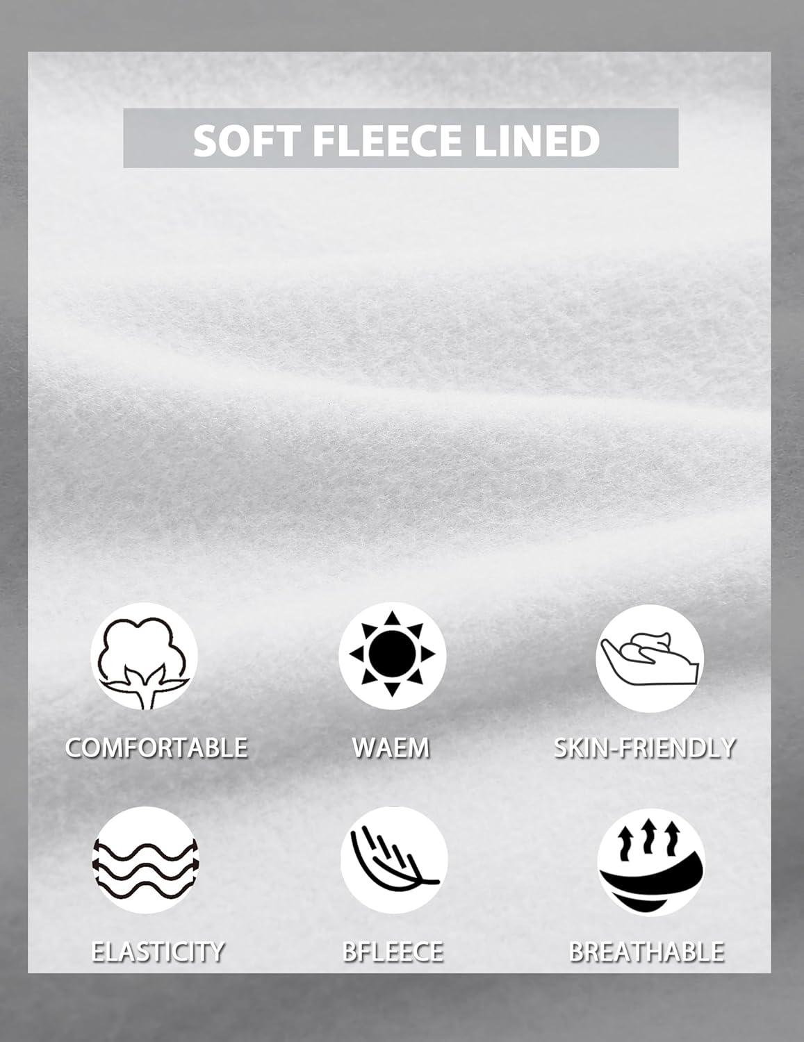 imageCOOFANDY Mens Crewneck Sweatshirts Long Sleeves Fleece Sweatshirts Thermal Casual Pullover ShirtWhite