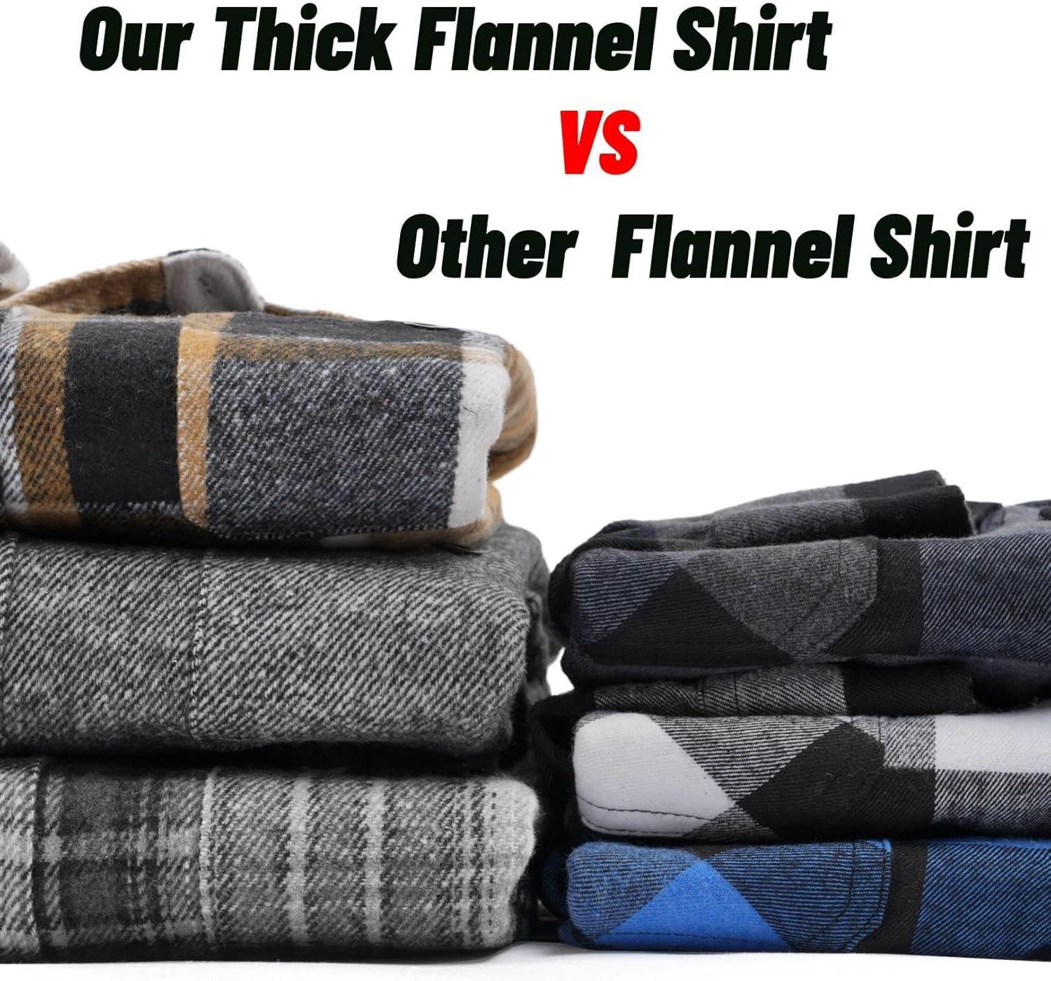 imageCOOFANDY Mens Flannel Shirts Long Sleeve Casual Cotton Plaid Button Down Shirt Jacket with PocketsBlack
