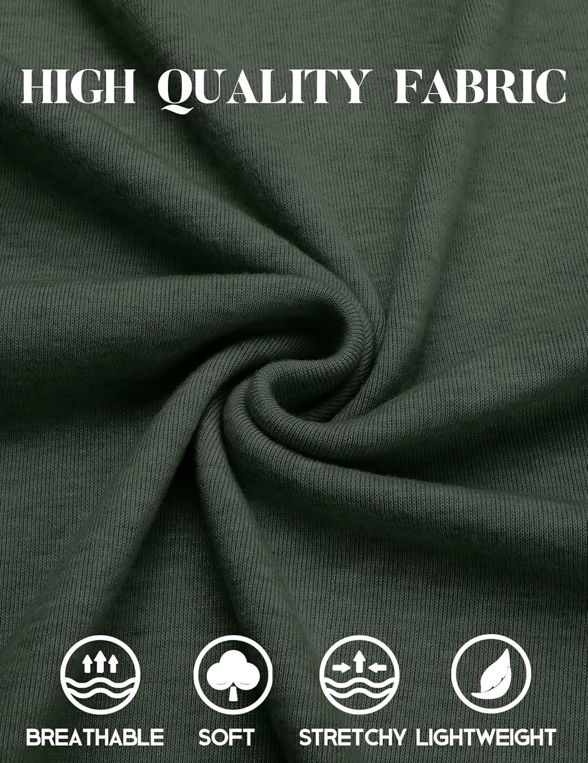 imageCOOFANDY Mens Henley Shirts Long Sleeve Casual Maverick Slub Henley TShirts Lightweight Basic TeeDark Army Green