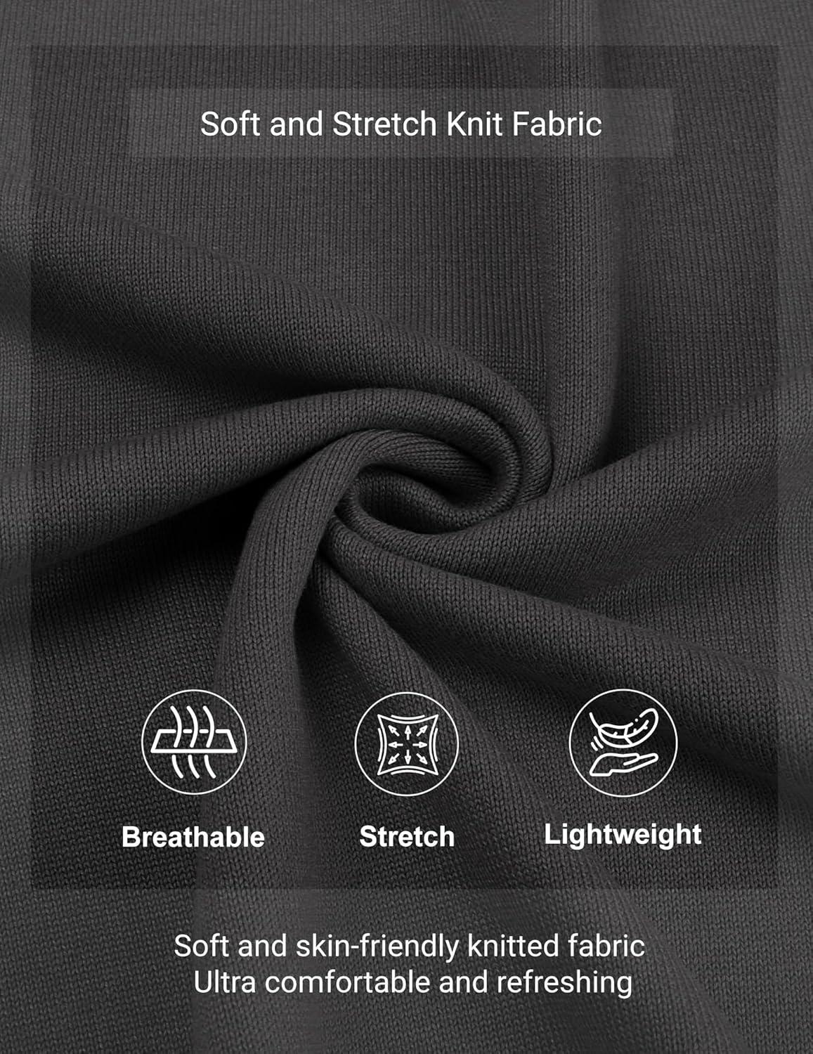 imageCOOFANDY Mens Henley Sweater Long Sleeve Quarter Button Sweaters Casual Knit Pullover SweaterDark Grey