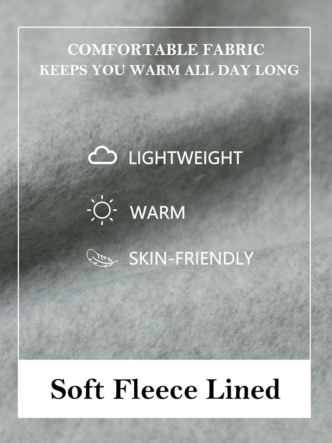 imageCOOFANDY Mens Hoodies Pullover Fleece Lined Hoodie Casual Long Sleeve Drawstring Hooded Sweatshirts with Kanga PocketLight Grey