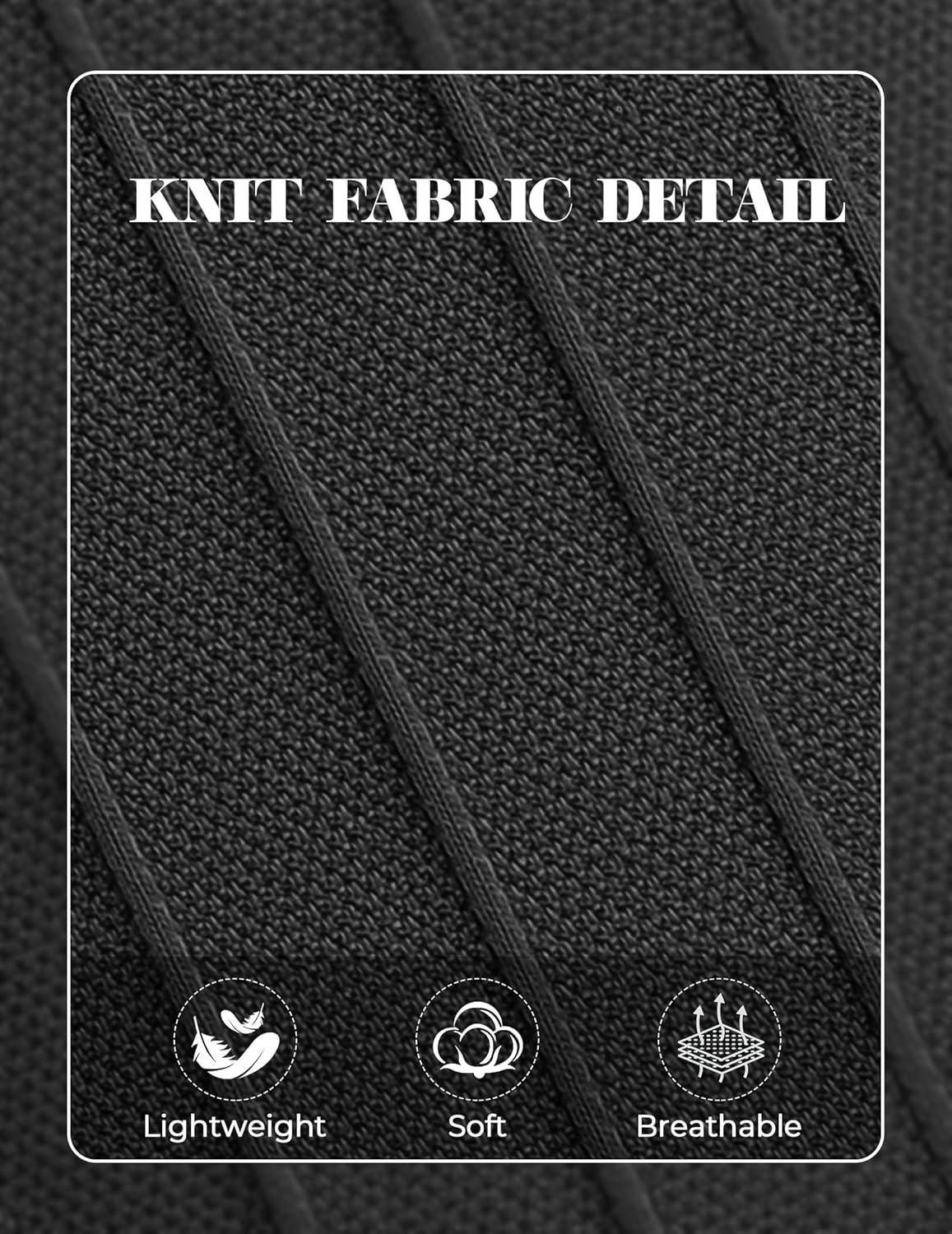 imageCOOFANDY Mens Knit Polo Long Sleeve Polos Sweater Causal Collared Golf Sweaters Fashion Business Dress PulloverAblack