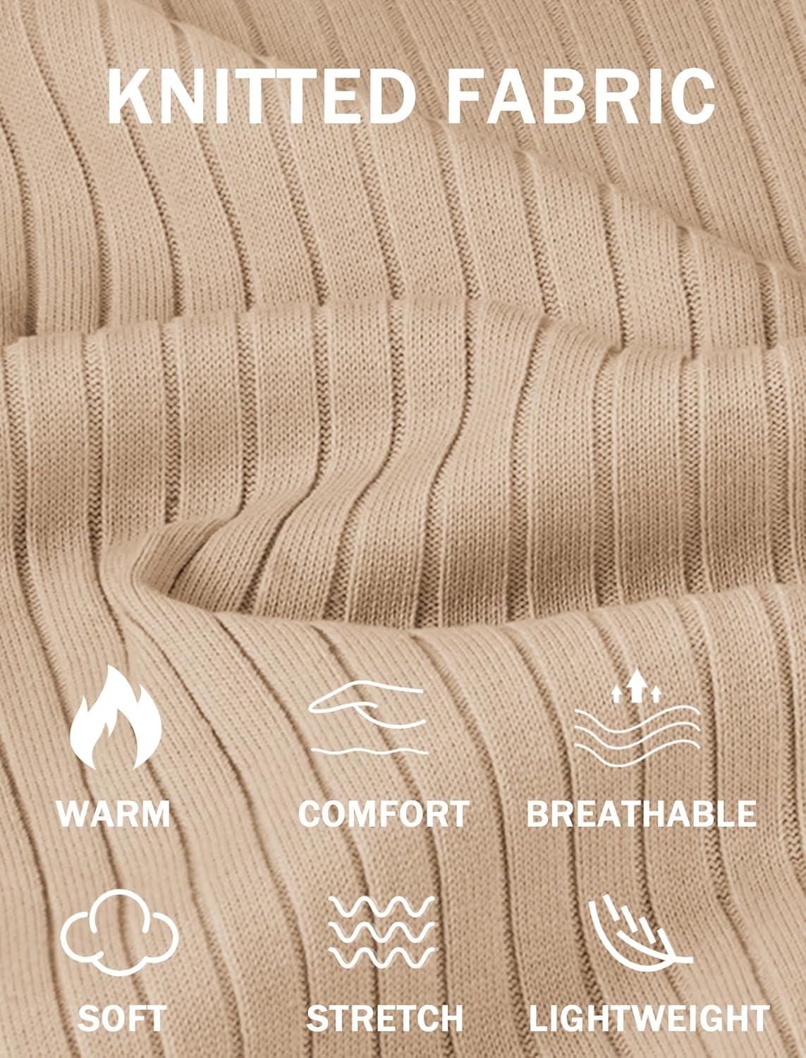 imageCOOFANDY Mens Knit Polos Long Sleeve Casual Sweater Polos V Neck Collared Sweater Golf Polo Sweaters and PulloversApricot