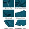 imageCOOFANDY Mens 2 Piece Tracksuit Set Polo Athletic Sweatsuit Quarter Zip Jogging Long Sleeve Casual Sports OutfitsDenim Blue