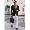 imageCOOFANDY Mens Casual Blazer Slim Fit Two Button Lightweight Sport Coats Business Suit JacketBlack