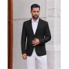 imageCOOFANDY Mens Casual Blazer Slim Fit Two Button Lightweight Sport Coats Business Suit JacketBlack