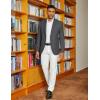 imageCOOFANDY Mens Casual Blazer Slim Fit Two Button Lightweight Sport Coats Business Suit JacketDrak Grey