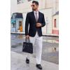 imageCOOFANDY Mens Casual Blazer Slim Fit Two Button Lightweight Sport Coats Business Suit JacketNavy Blue