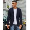 imageCOOFANDY Mens Casual Blazer Slim Fit Two Button Lightweight Sport Coats Business Suit JacketNavy Blue