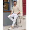 imageCOOFANDY Mens Casual Button Down Shirts Long Sleeve Regualar Fit Dress Shirt Oxford Shirts for MenBeige