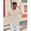 imageCOOFANDY Mens Casual Button Down Shirts Long Sleeve Regualar Fit Dress Shirt Oxford Shirts for MenBeige