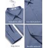 imageCOOFANDY Mens Casual Button Down Work Shirts Untucked Long Sleeve Woven Shirt with PocketsBlue