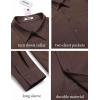 imageCOOFANDY Mens Casual Button Down Work Shirts Untucked Long Sleeve Woven Shirt with PocketsBrown