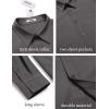 imageCOOFANDY Mens Casual Button Down Work Shirts Untucked Long Sleeve Woven Shirt with PocketsDark Grey