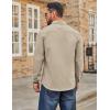 imageCOOFANDY Mens Casual Button Down Work Shirts Untucked Long Sleeve Woven Shirt with PocketsElmwood Heather