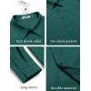 imageCOOFANDY Mens Casual Button Down Work Shirts Untucked Long Sleeve Woven Shirt with PocketsGreen