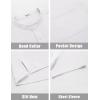 imageCOOFANDY Mens Casual Henley Shirt Short Sleeve Summer Beach Band Collar Shirt Hippie Henley TShirts with PocketAll White