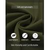 imageCOOFANDY Mens Casual Henley Shirt Short Sleeve Summer Beach Band Collar Shirt Hippie Henley TShirts with PocketArmy Green