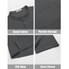 imageCOOFANDY Mens Casual Henley Shirt Short Sleeve Summer Beach Band Collar Shirt Hippie Henley TShirts with PocketDark Grey