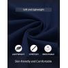 imageCOOFANDY Mens Casual Henley Shirt Short Sleeve Summer Beach Band Collar Shirt Hippie Henley TShirts with PocketNavy Blue